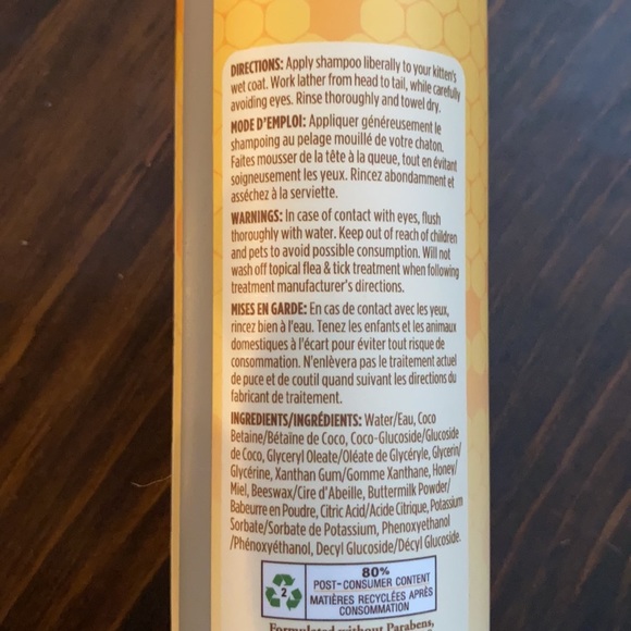 BRAND NEW Burt’s Bees Kitten Shampoo - Picture 3 of 6